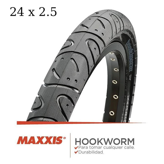 Hookworm 26 X 2.5 Bicycle Tire BMX Wire Bead Clincher Tire for Street Park Vert Flatland 20 Inch 24 26 27.5 or 29 Sizes