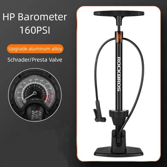 Bicycle Pump 160PSI High Pressure Motorcycle Pump MTB Road Tire Air Cycling Pump Schrader Presta Valve Bike Pump