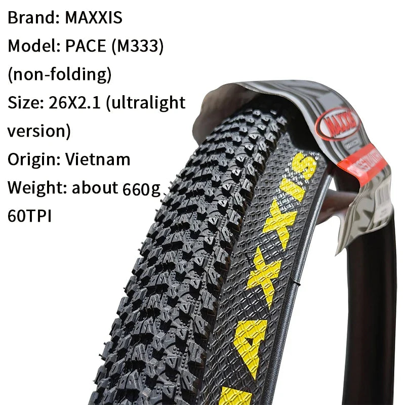 M333 PACE Mtb Bicycle Tire 26 * 1.95 26 * 2.1 27.5 X1.95 27.5X2.1 29 X 2.1 29Er Mountain Bike Tire Steel Wire Bicycle 1PC