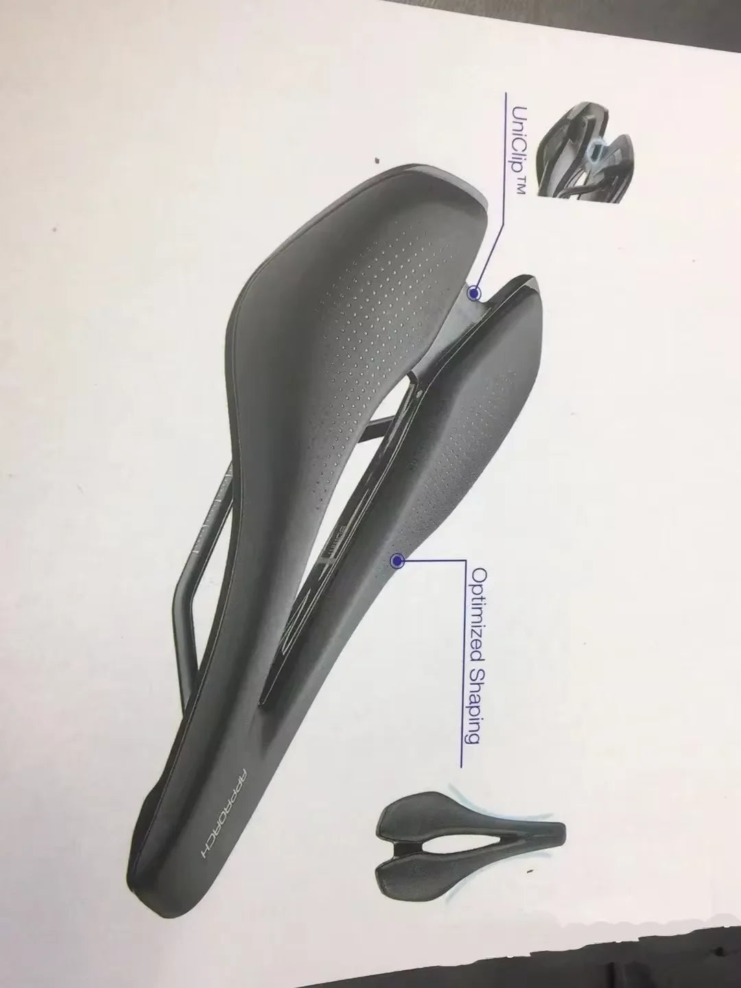 Approach Saddle Comfort Seat Big Vent Soft GEL Road MTB Bike Bicycle Cushion Mat Ultralight Saddle Fits UNICLIP Interface