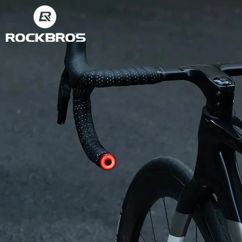 Bicycle Handlebar End Lights IPX6 Bike Rear Light 5 Modes Bike Lamp Intelligent Brake Sensor Safety Night Riding