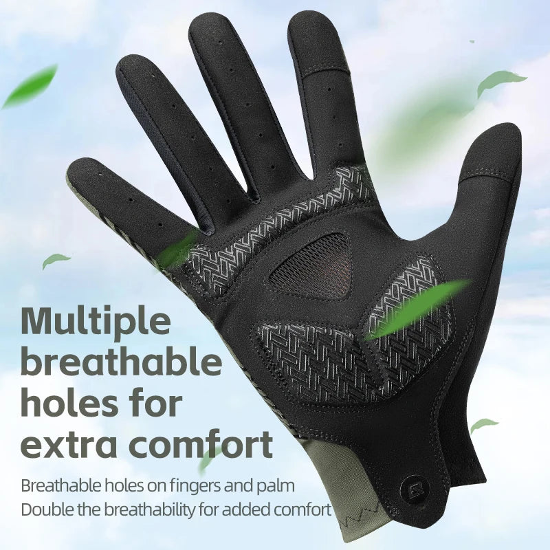 Cycling Gloves Spring Summer Gloves Touch Screen Anti-Slip Breathable MTB Road Bike Running Fitness Gym Motor Gloves