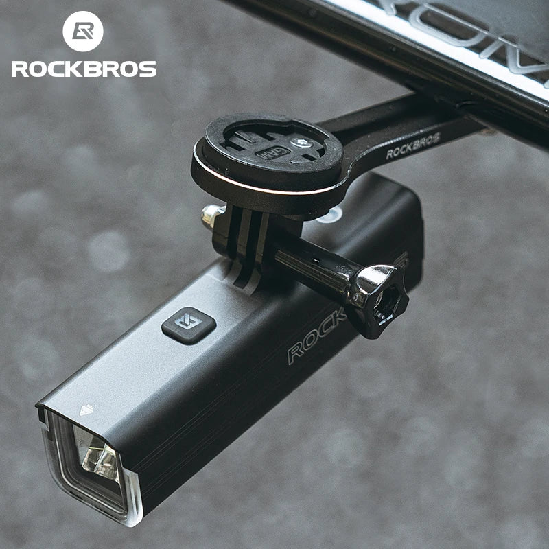 Bike Light 1500LM/1000LM Aluminum Alloy Type-C Charging Smart Front Lights Hanging Version LED Lamp Cycling Headlights