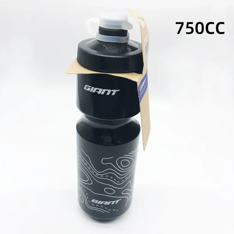 GIANT 600Ml/750Ml Bicycle Bottle MTB Road Bike Water Bottle Outdoor Sports PP Bottles Portable Large Capacity Drink Cycling Cup