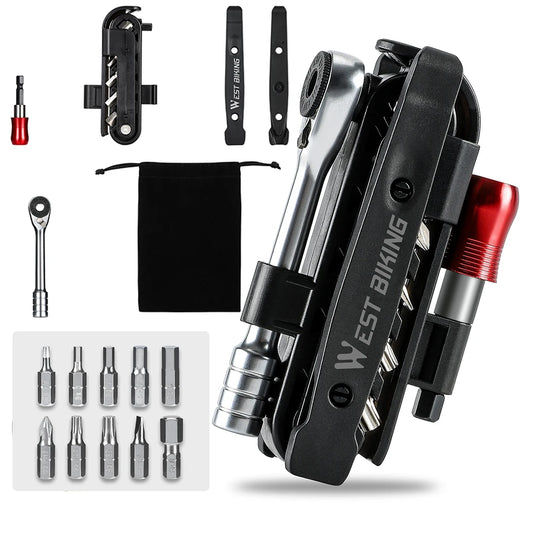 Portable Ratchet Wrench Tool Kit Quick Release Ratchet Wrench Multi Function Repair Tools Set Cycling Accessories