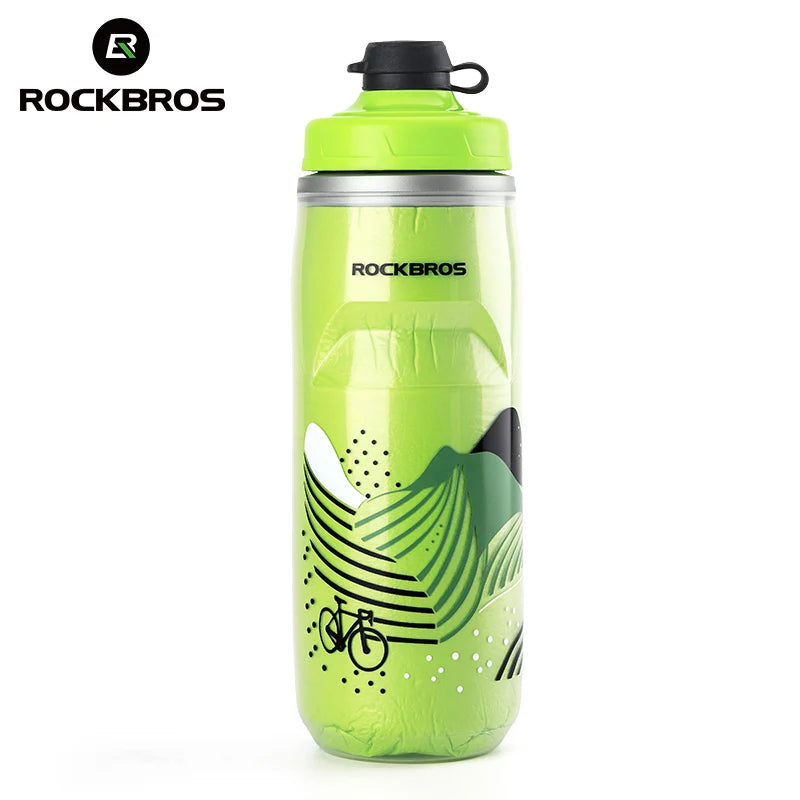 620Ml Cycling Water Bottle Cold Water Insulated Thermal Silicone Bottle Outdoor Sports MTB Road Bike Bicycle Bottle