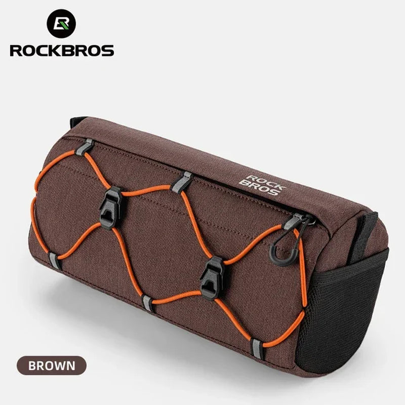 Bike Bag Bicycle Front Tube Bag 2.2L Capacity Handlebar Bag Waterproof Multifunction Portable Shoulder Bag Tube Bag