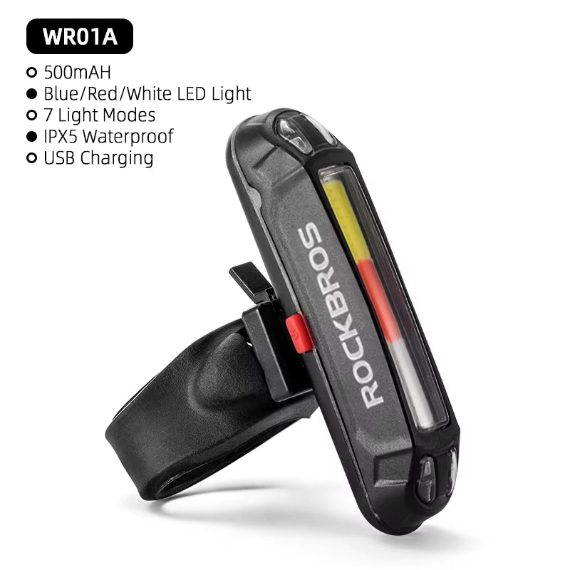 Bike Tail Light Waterproof Seatpost Warning Bicycle Rear Light MTB Road LED Lamp Tailight USB Charging Cycling Light