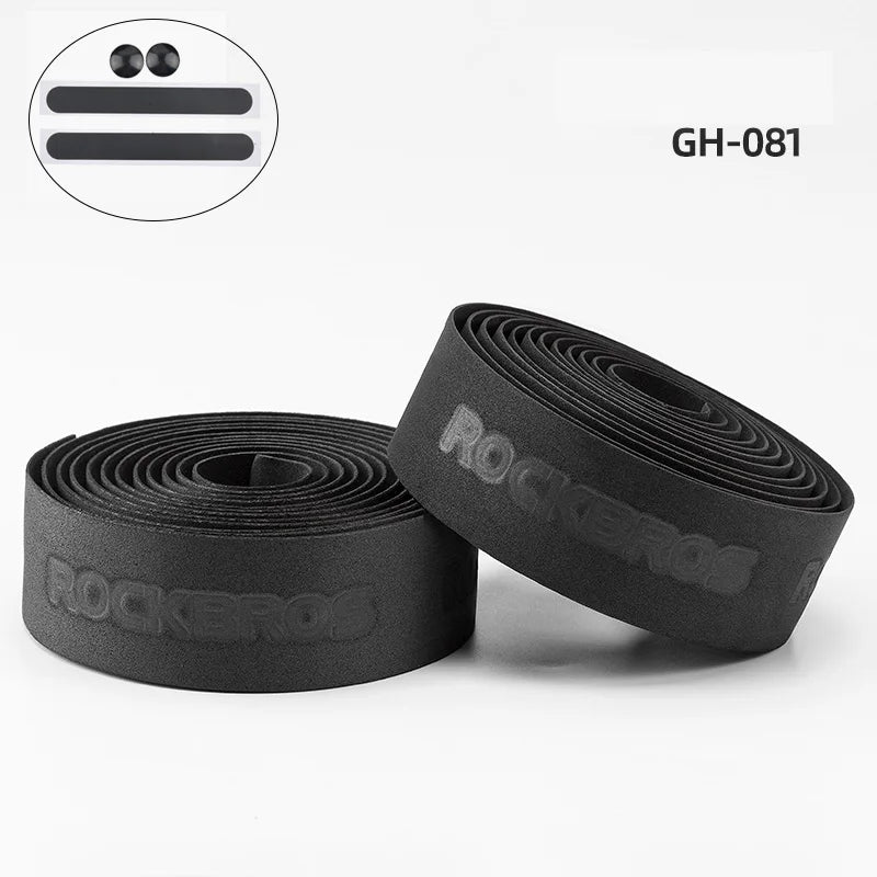 Bicycle Handlebar Tape Road Bicycle Anti-Slip Silica Gel EVA Shock Absorption Handle Bar Tape Cycling Wrap End Plug