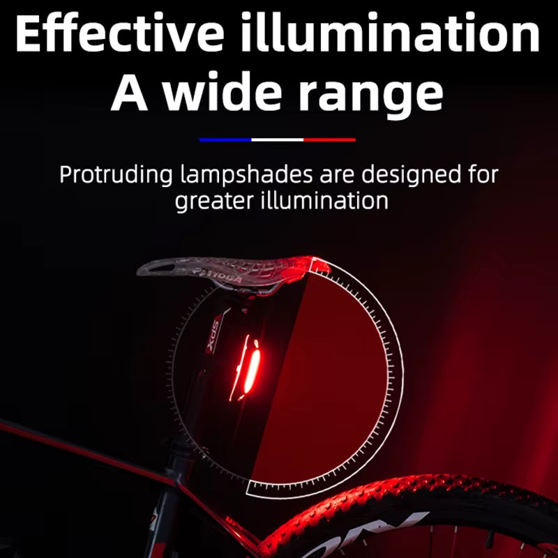 Bike Tail Light Waterproof Seatpost Warning Bicycle Rear Light MTB Road LED Lamp Tailight USB Charging Cycling Light