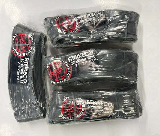 FIT BIKES 20" X 2.10" - 2.50" BICYCLE INNER TUBE - BMX TUBE (SINGLE TUBE)
