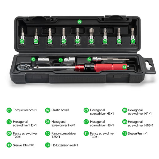 Multifunctional Bike Bicycle Repair Tool Kits Torque Wrench Bike Screwdriver MTB Road Bike Protable Tool Sets Equipment