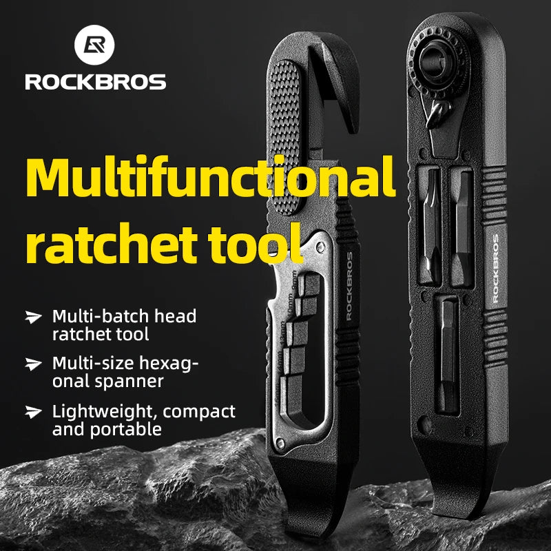 Multifunction Bicycle Tools Portable Rachet Maintenance Tool Set Hexagon Wrench Tire Levers Tire Disassembly Bike Tools