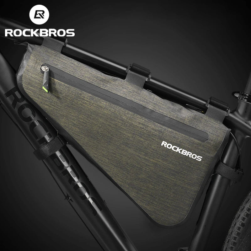 Rainproof Bike Bag Large Capacity MTB Road Frame Bag Triangle Pouch Waterproof Caulking Bicycle Bag Pannier Accessories
