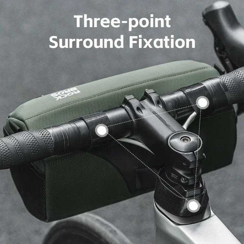 Bike Bag Bicycle Front Tube Bag 2.2L Capacity Handlebar Bag Waterproof Multifunction Portable Shoulder Bag Tube Bag