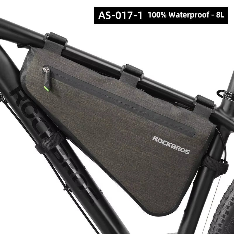 Rainproof Bike Bag Large Capacity MTB Road Frame Bag Triangle Pouch Waterproof Caulking Bicycle Bag Pannier Accessories