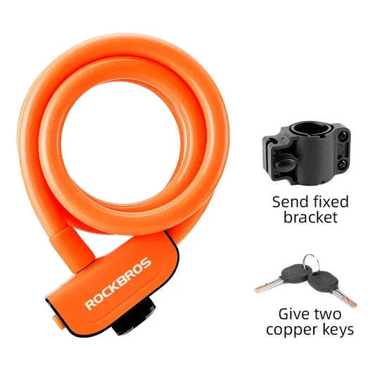 Bicycle Lock Bike Portable Anti-Theft Ring Lock MTB Road Cycling Cable Lock Motorcycle Vehicle Bicycle Accessories