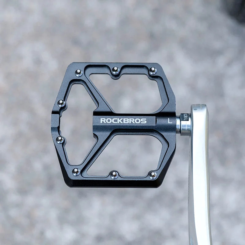 Bike Pedals Aluminum Alloy Anti-Slip Bicycle Pedals Ultralight Sealed Bearing One-Piece MTB Road Mountain Cycling Pedal