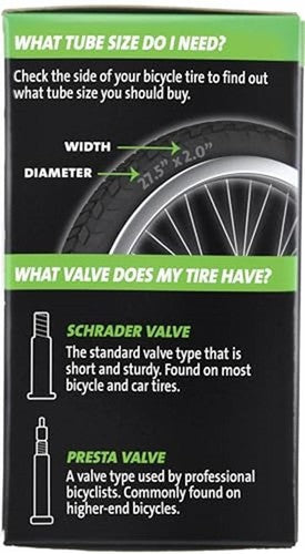 Slime 30075 Bike Inner Tube with Slime Puncture Sealant, Assorted Styles