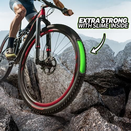 Slime 30075 Bike Inner Tube with Slime Puncture Sealant, Assorted Styles