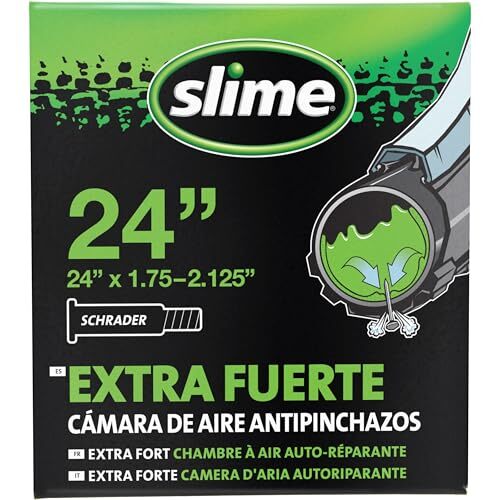Slime 30075 Bike Inner Tube with Slime Puncture Sealant, Assorted Styles