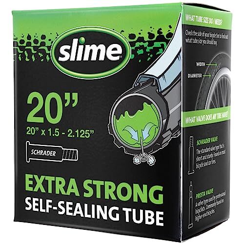Slime 30075 Bike Inner Tube with Slime Puncture Sealant, Assorted Styles