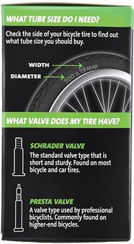 Slime 30075 Bike Inner Tube with Slime Puncture Sealant, Assorted Styles
