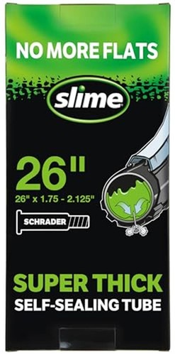 Slime 30075 Bike Inner Tube with Slime Puncture Sealant, Assorted Styles