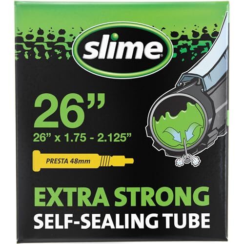Slime 30075 Bike Inner Tube with Slime Puncture Sealant, Assorted Styles