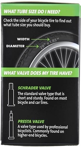 Slime 30075 Bike Inner Tube with Slime Puncture Sealant, Assorted Styles