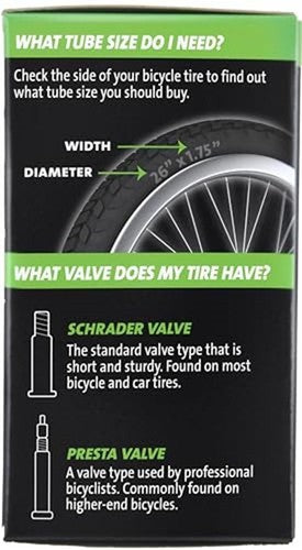 Slime 30075 Bike Inner Tube with Slime Puncture Sealant, Assorted Styles