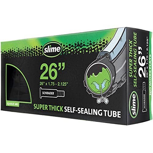Slime 30075 Bike Inner Tube with Slime Puncture Sealant, Assorted Styles