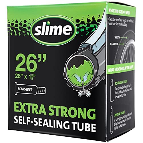 Slime 30075 Bike Inner Tube with Slime Puncture Sealant, Assorted Styles